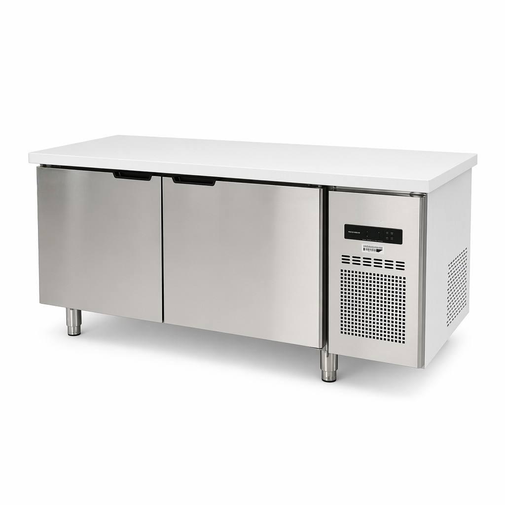Commercial Kitchen Worktops - طاولة عمل تجارية من الفولاذ المقاوم