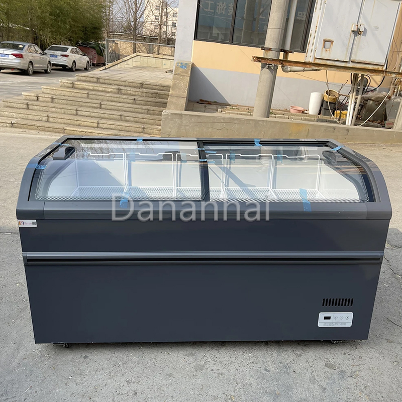 Commercial Chest Freezer - فريزر عرض تجاري على شكل جزيرة
