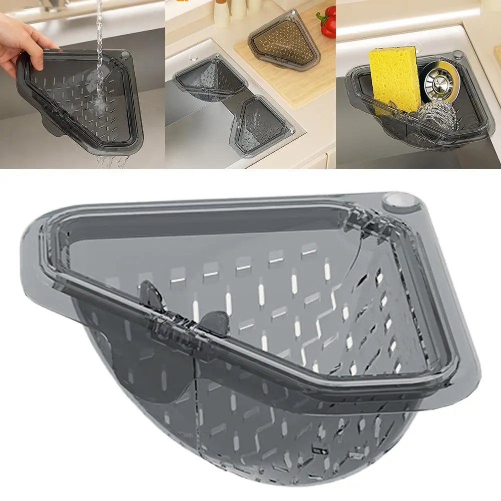 Commercial Kitchen Bin - سلة مصفاة بلاستيكية للحوض مع حامل
