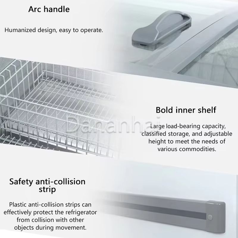 فريزر عرض تجاري بقاعدة متحركة  - مراجعة Commercial Chest Freezer وسعره
