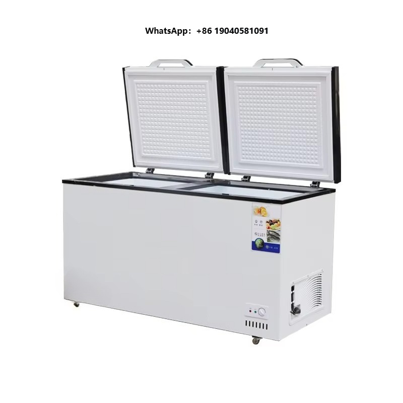 فريزر تجاري أفقي كبير السعة بأ - مراجعة Commercial Chest Freezer وسعره
