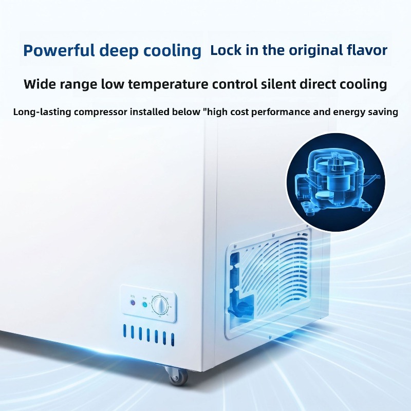 فريزر تجاري أفقي كبير السعة بأ - مراجعة Commercial Chest Freezer وسعره