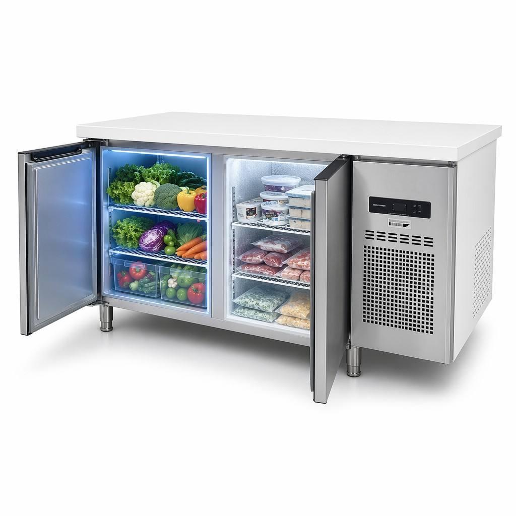 طاولة عمل تجارية من الفولاذ ال - مراجعة Commercial Kitchen Worktops وسعره