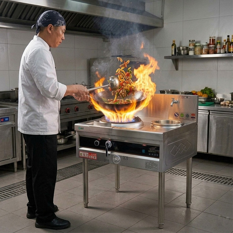 موقد غاز مزدوج الشعلة من الفول - مراجعة Range Commercial Kitchen وسعره